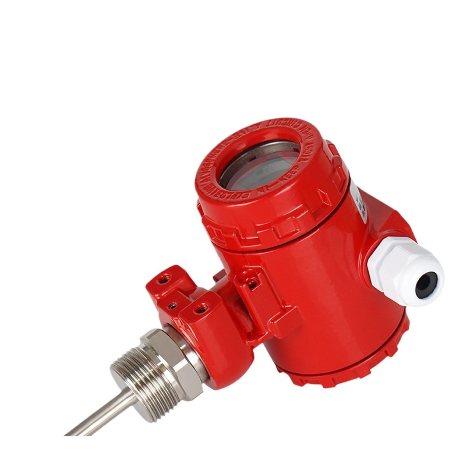 1 x Detector de flujo para rociador contra incendios con pantalla digital, sensor IP65, medidor de flujo de agua AC220V DC24V. (DN25-DC24V)