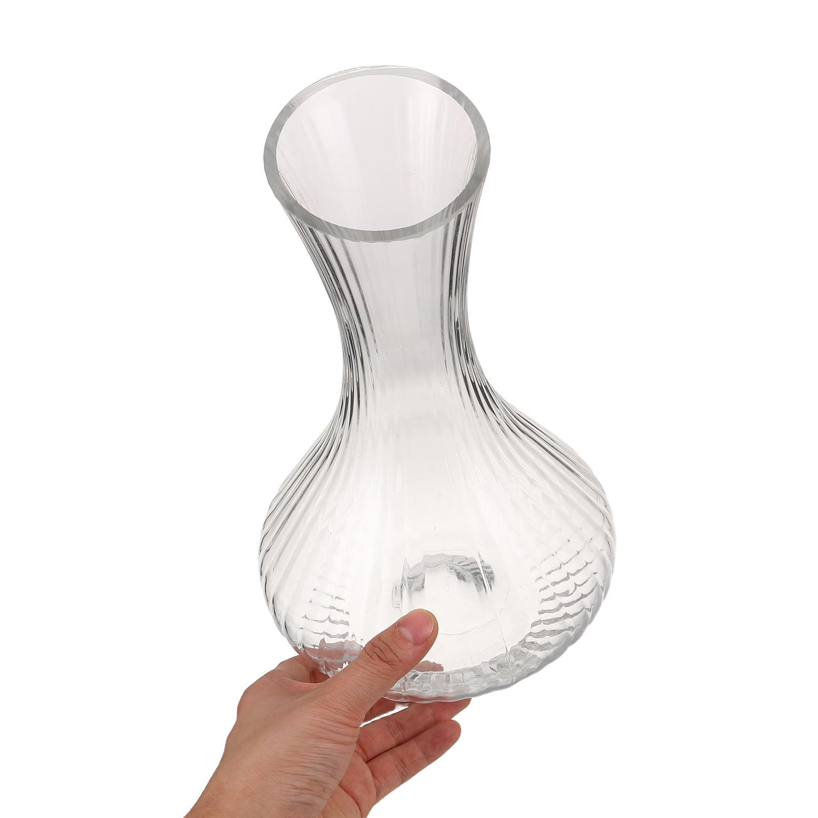 Decantador de Vino y Vidrio Boca Inclinada 1580ml Diseño a Rayas