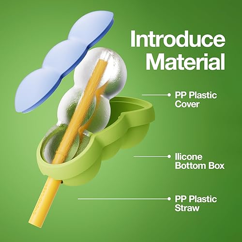 Miniatura 2 de CHAKO LAB Moldes para paletas con pajilla, reutilizable, de silicona, sin BPA, para hacer paletas de hielo, fácil liberación