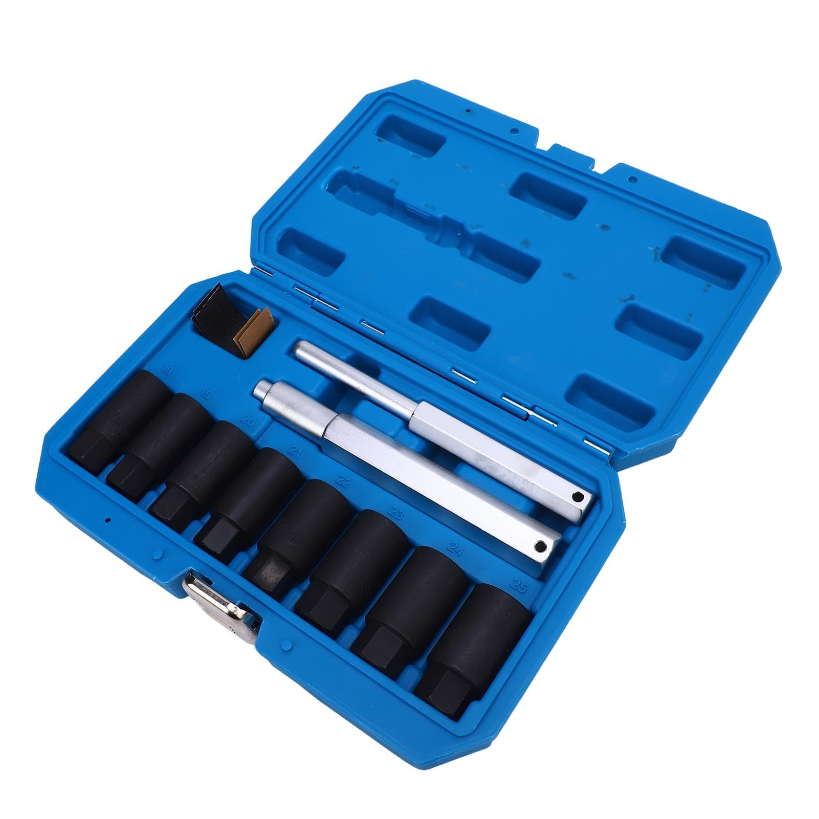 Keenso Set di 8 Chiavi per Rimozione Dadi, Set di Bussole Estrattore per Dadi Bulloni Arrotondati Arrugginiti Congelati Danneggiati, con Filettatura a Spirale Inversa per Auto, Barche,