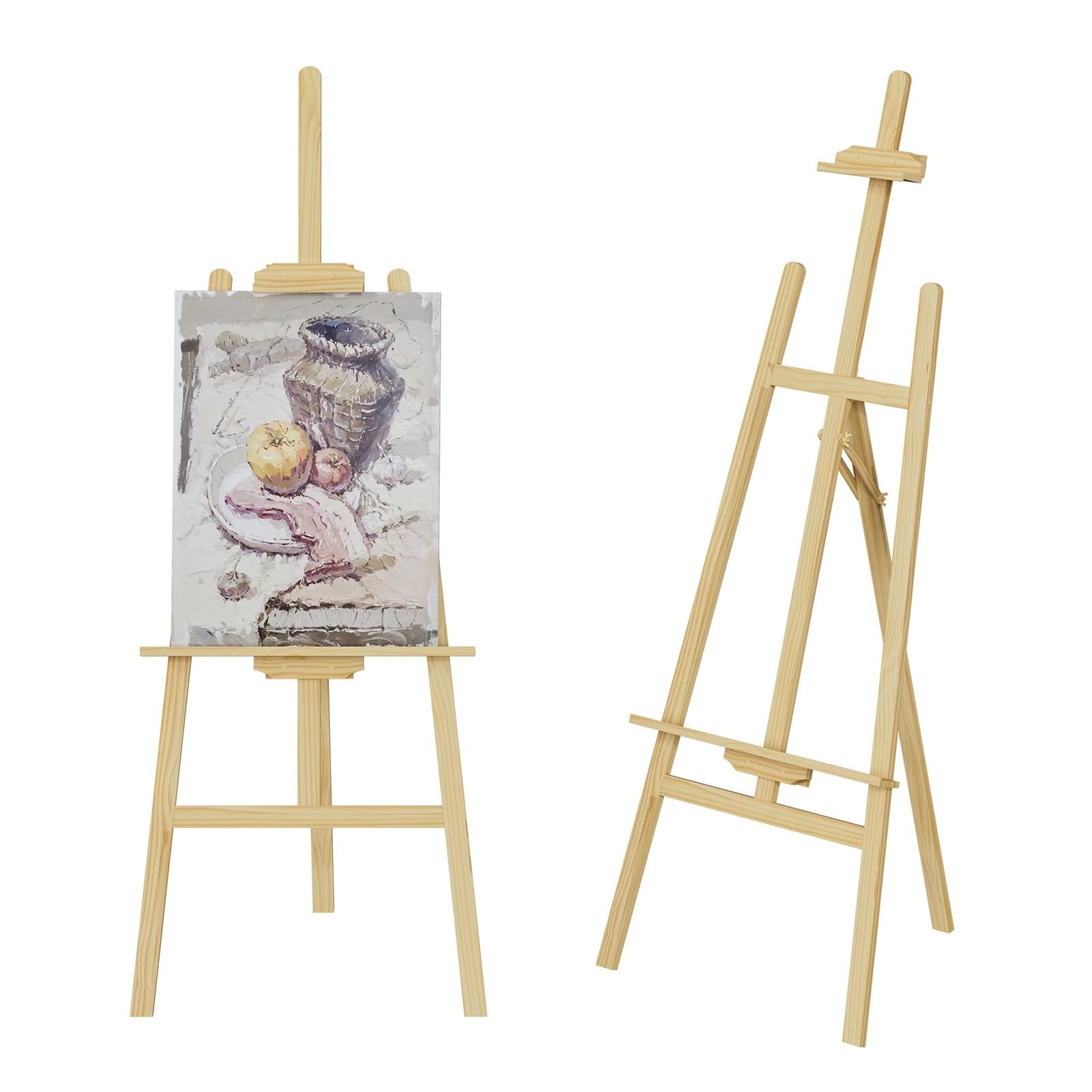 Chevalet de studio réglable et support de toile en bois pour dessin