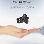 NEEWER Action Camera Tripod Mount Adapter with 1/4"-20 Screw Aluminum Alloy Accessories Compatible with Insta360 X5 X4 X3 GoPro Hero 13 12 DJI Osmo Action 5 Pro 4 3 AKASO APEMAN, GP-81
