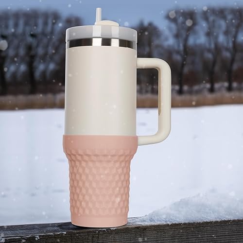 Miniatura 4 de GENLEAS - 4 accesorios para Stanley, 2 fundas de silicona para botas para Stanley y 2 fundas de popote para Stanley Quencher H2.0 y vaso Quencher