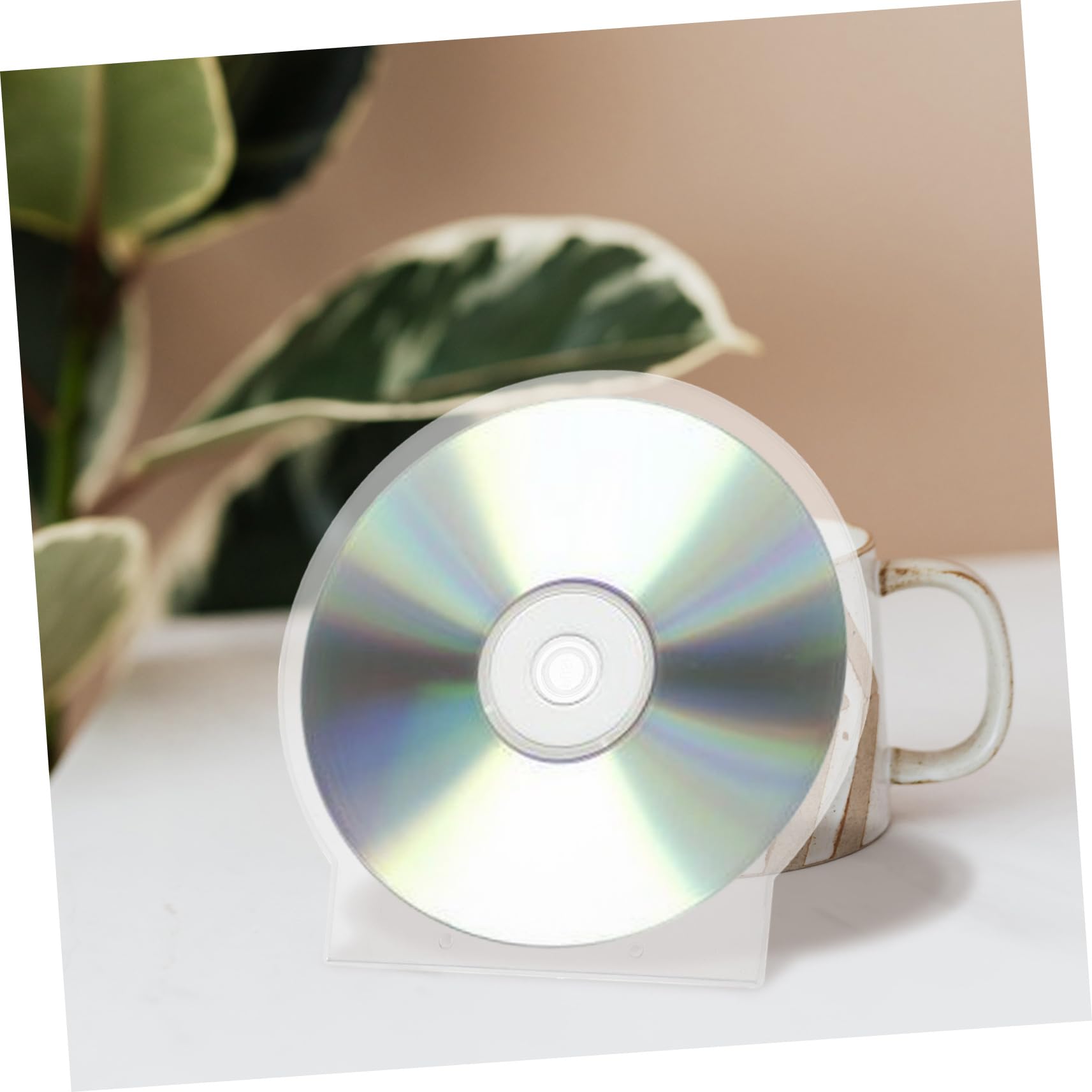 Ciieeo Custodia per CD Rigida Design Rafforzato, Custodia Trasparente per 50 Dischi, Organizzatore per Dischi Portatile