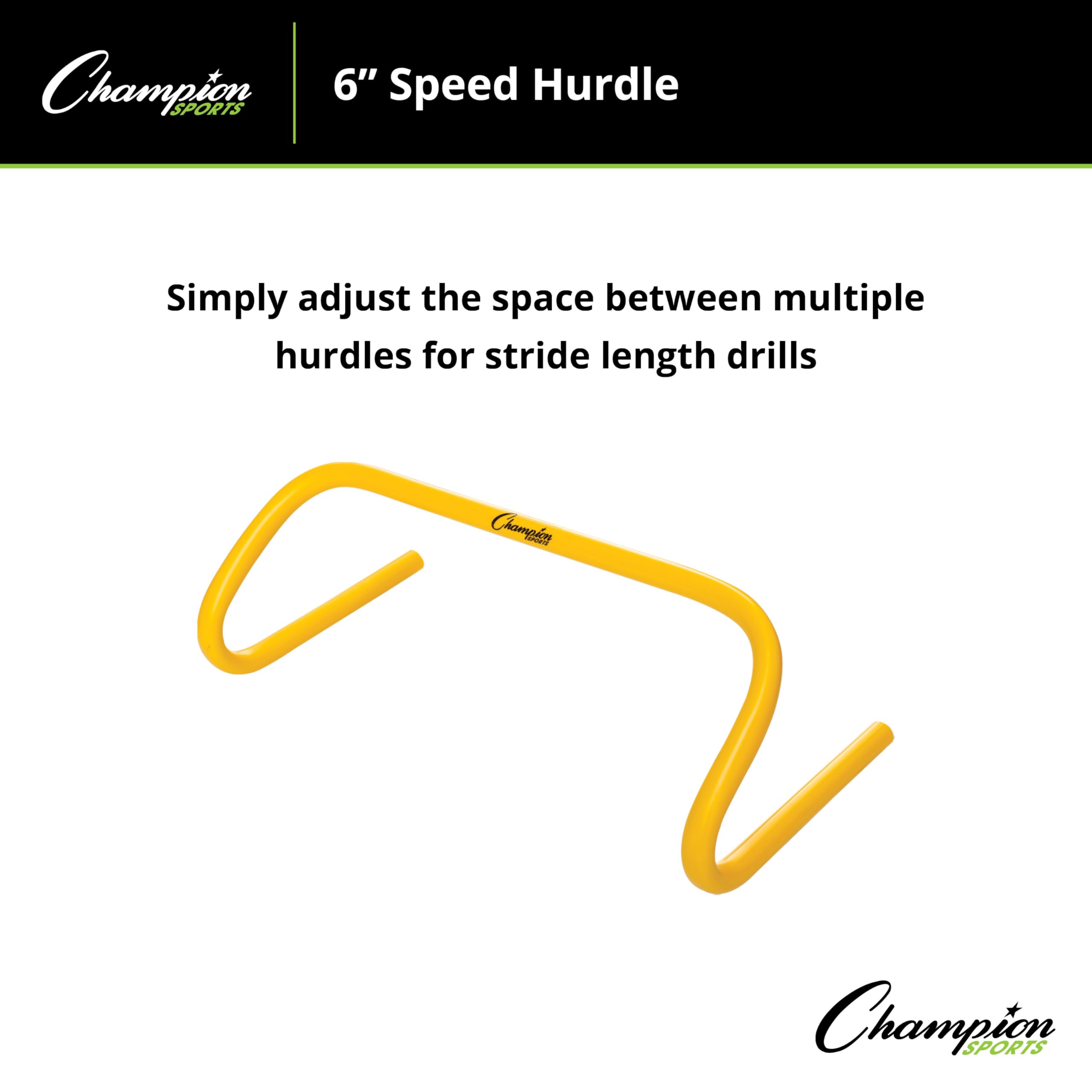 Champion Sport Velocidad Hurdle, Amarillo, tamaño 6 "