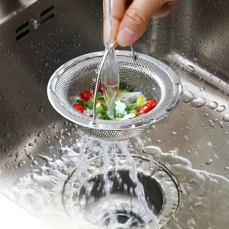 Colador de Acero Inoxidable Minimalista para Cocina 2 Unidades miniatura 2