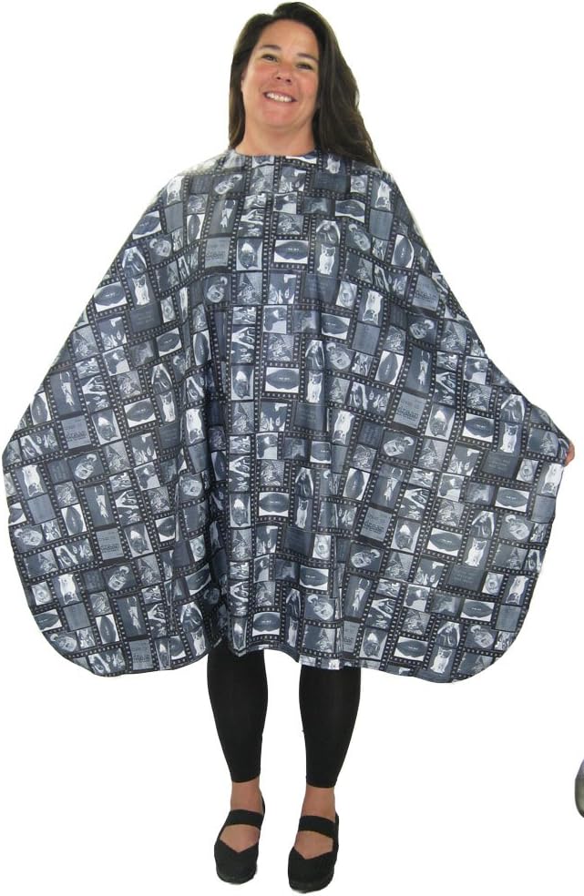 Designer Hair Salon Cutting Cape with Snaps Is Purfect for Any Cat Lover Water Resist Finish-for Use in Any Salon or At Home Hair Cutter