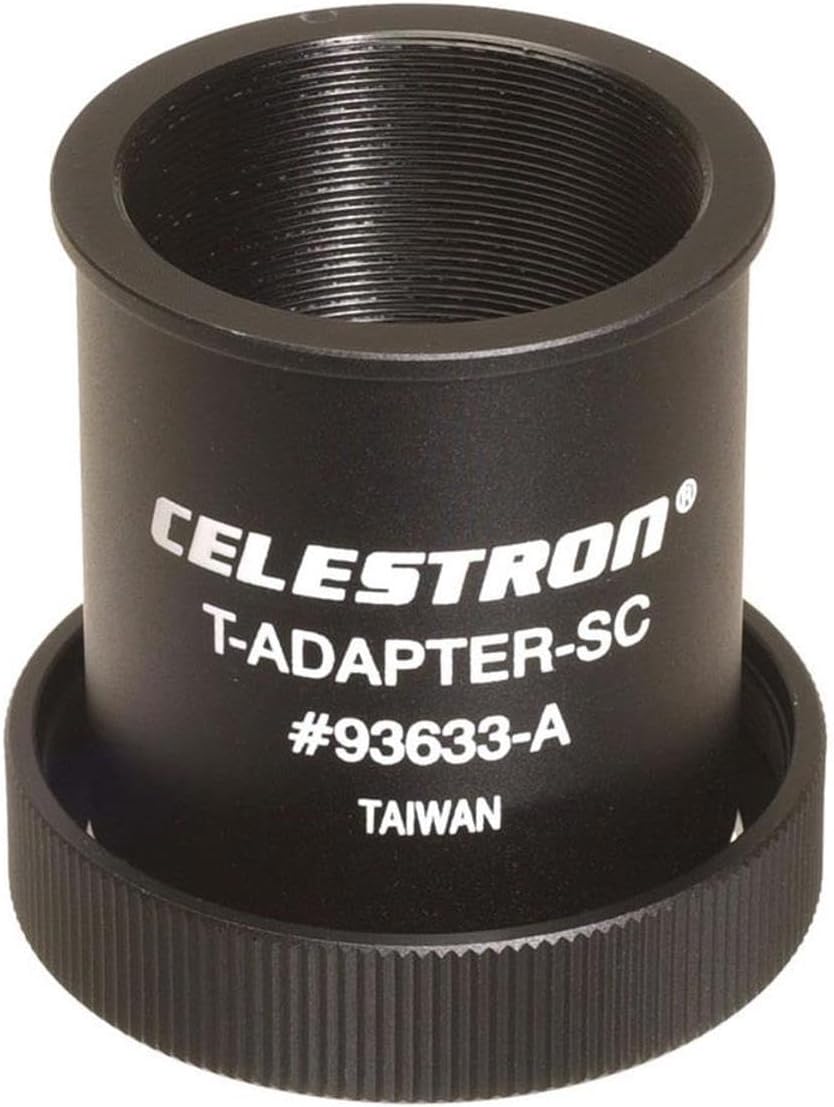 93633-A SLR or DSLR T-Adapter (C5, 6, 8, 9.25, 11, 14), Black