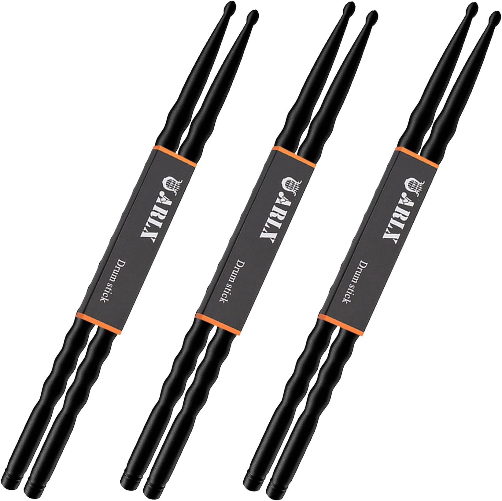 Drum sticks 5a drumsticks (3 Pair Black)