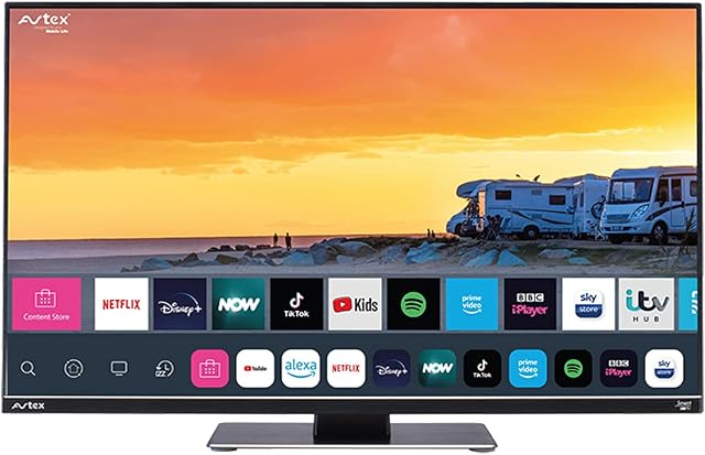 Avtex W195TS 19.5'' Smart TV for Motorhome Caravan Truck Boat - 12v 24v 240v 19.5 inch Super Slim LED Wifi Bluetooth Connected Television Full HD FHD built-in Freesat Satellite Decoder