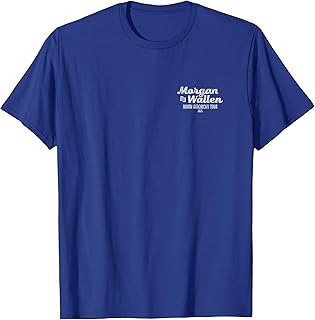 Official Morgan Wallen Exclusive 2025 Tour Blue T-Shirt