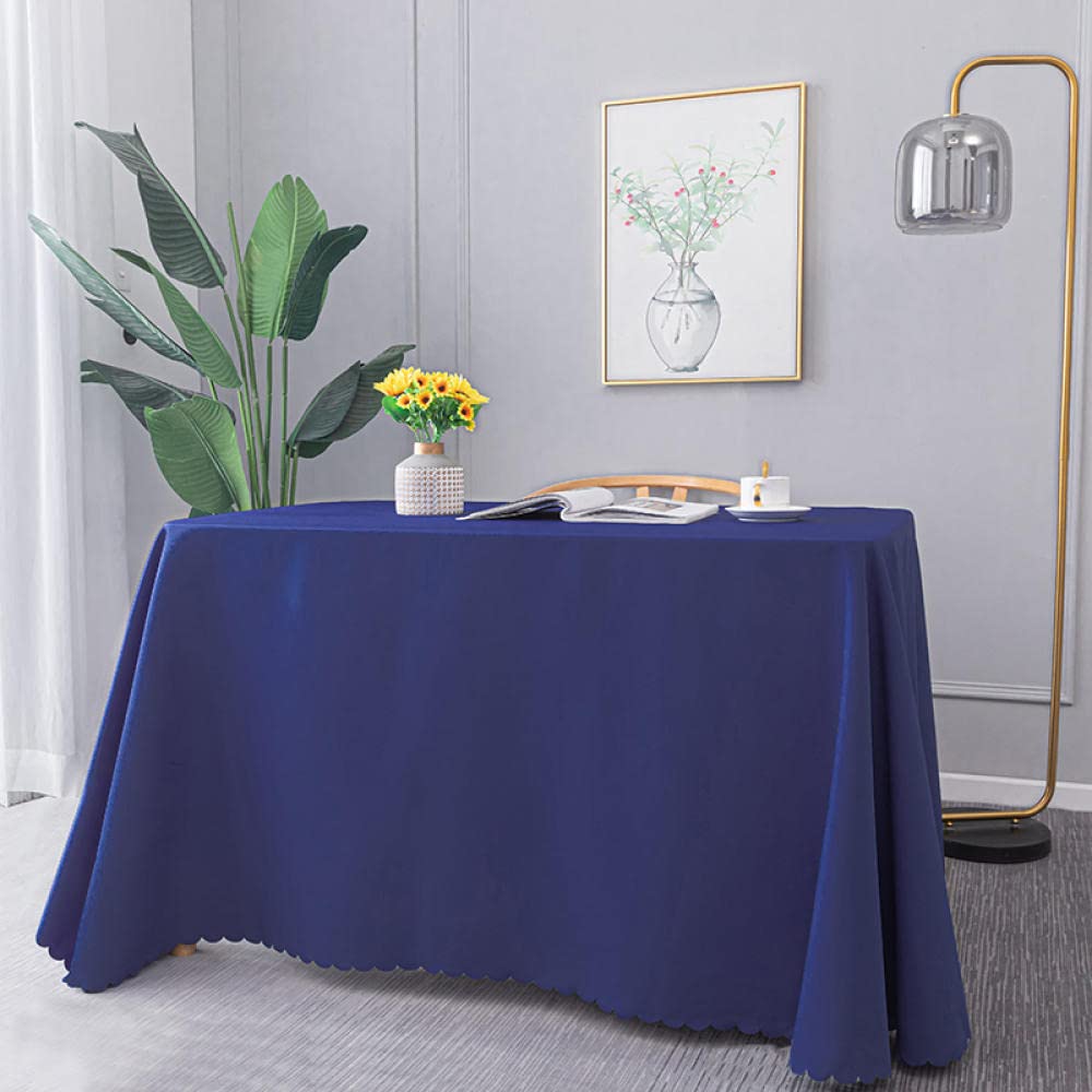 Manteles Antimanchas Mantel Rectangular Resistente Al Desgaste Duradero de Lavable Decoración Color a Azul 200 × 340cm