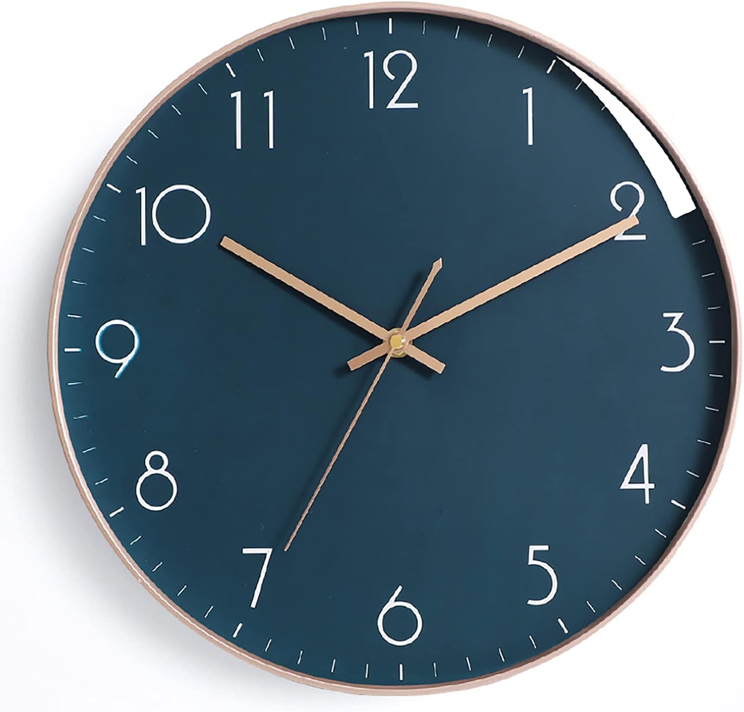 JATIBOSH Outdoor Wall Clock 10/12/14 Inch Large Display Battery Operated Decorative Clock Electronic Quartz Hunging Clock Round for Pool Garden Patio Office Living Room (Battery Not Included)