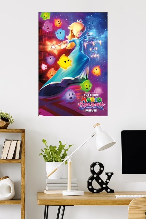 Nintendo The Super Mario Galaxy Movie (2026) - Rosalina One Sheet Wall Poster, 34L" x 22.4W", Premium Unframed Version by Trends International - Used condition - Image 2