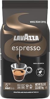 Lavazza Espresso Whole Bean Coffee, Medium Roast 100% Arabica, Fragrant Fruits & Florals, 2.2 lb Bag