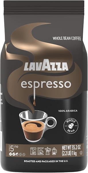 Lavazza Espresso Whole Bean Coffee, Medium Roast, 100% Arabica, 2.2 lb Bag (Pack of 1)