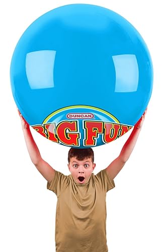 Miniatura 6 de Duncan 3673XW Mega Bounce AzulRojo - XL, 100 pulgadas de circunferencia, bola de goma inflable con bomba de pie, juguetes y juegos al aire libre