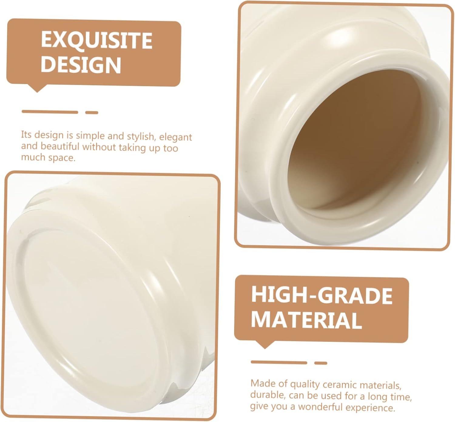 Daily Use Cutlery Holder Sturdy Ceramic Kitchen Utensil Organizer Chopsticks Case for Housewarming Present