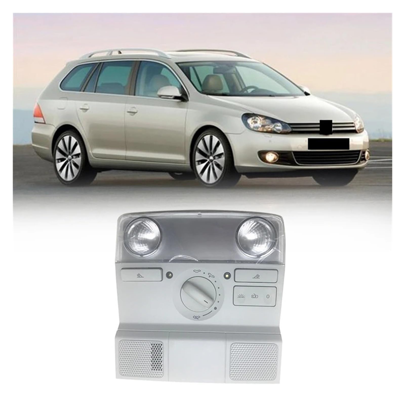 Car Dome Light Reading Lamp Sunroof Switch Assembly?Compatible for Golf 6 /Sagitar/MAGOTAN/Jetta MK5 /Passat B6 3KD947133