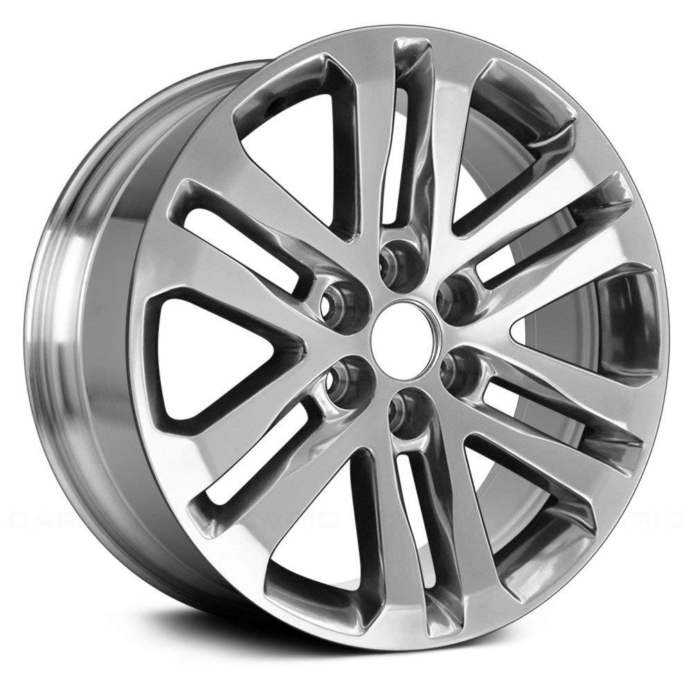 18 inch Aluminum Wheel For Canyon 2015–2020 6 Double Spoke Full Polished 6 Lug 120 mm 18 x 8.5 in Reman - Factory Wheel Rim