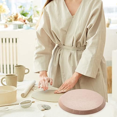 Miniatura 7 de BENECREAT Pottery Tools - Molde formador de placa de cerámica, riel redondo concéntrico geométrico de 10 x 0.6 pulgadas para corte de cerámica e