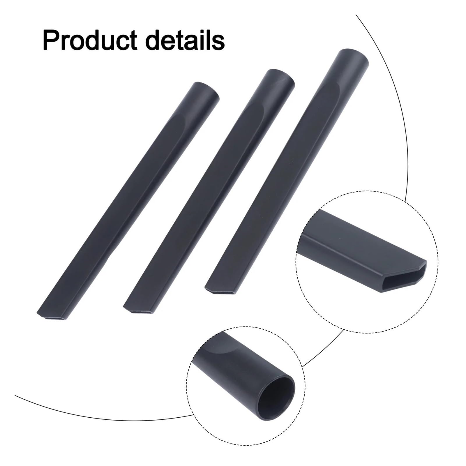 Genérico Boquilla de succión Plana Compatible con Herramienta for rincones 340mm, Perfecta for Limpieza Profunda, Accesorios for aspiradoras Polvo, 1/3 Uds(3 Pack)
