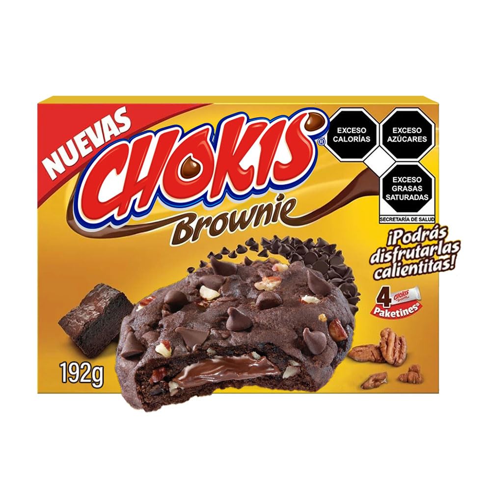 Chokis Brownie Galletas, 4 paketines, 192g