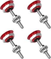 Vista 7 de 4 piezas de pasadores universales para cofre de vehículo, kit de cierre rápido para placa de matrícula, kit de cierre de botón para cofre, pestillo