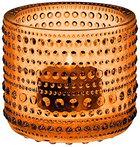 【正規輸入品】 iittala (イッタラ) Kastehelmi (カステヘルミ) キャンドルホルダー セビリアオレンジ 64mm