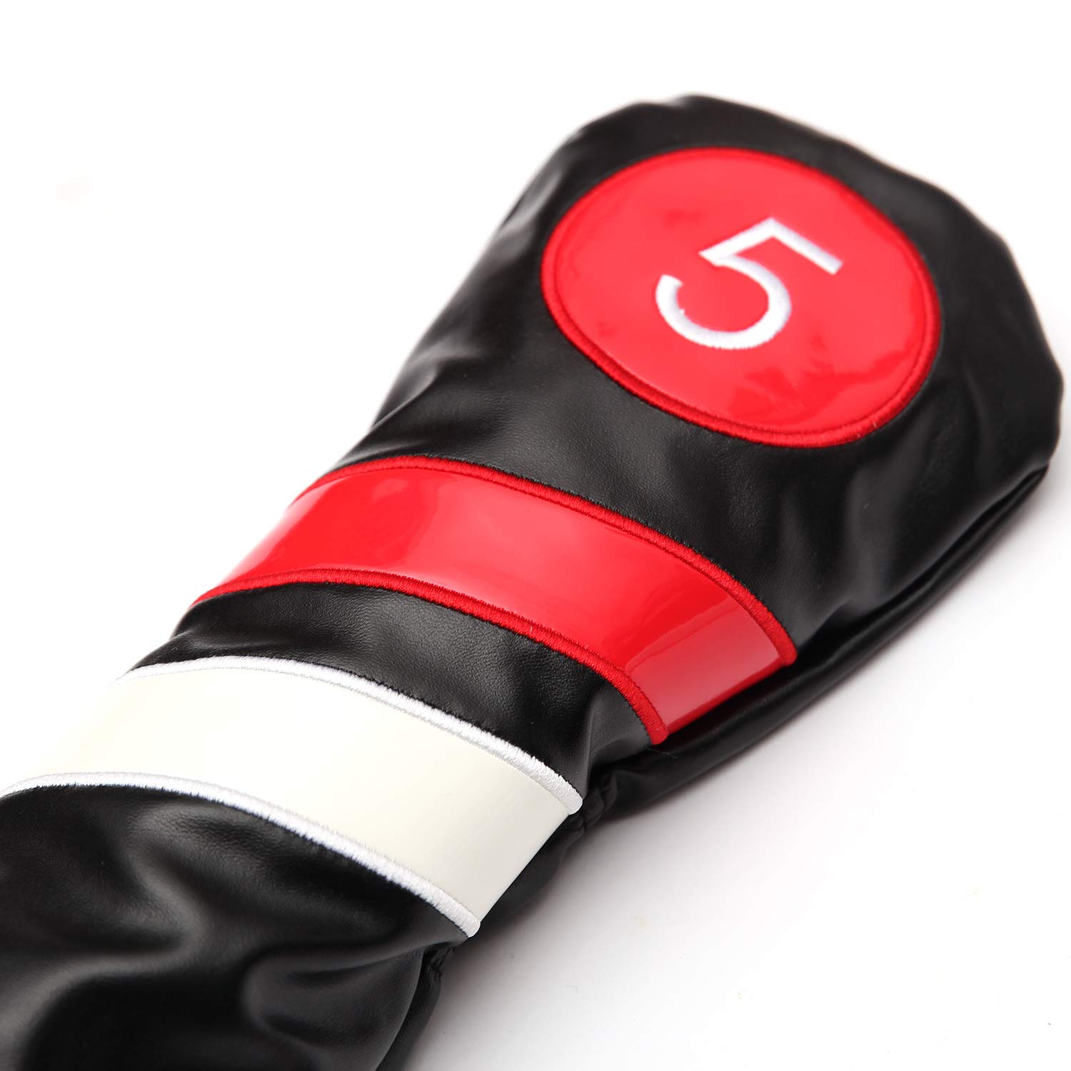 Juego de Fundas Protectoras para Palos de Golf # 1# 3# 5 de Madera para Conductor/Fairway Rescue Woods/Hybrid PU Leather Head Covers Set