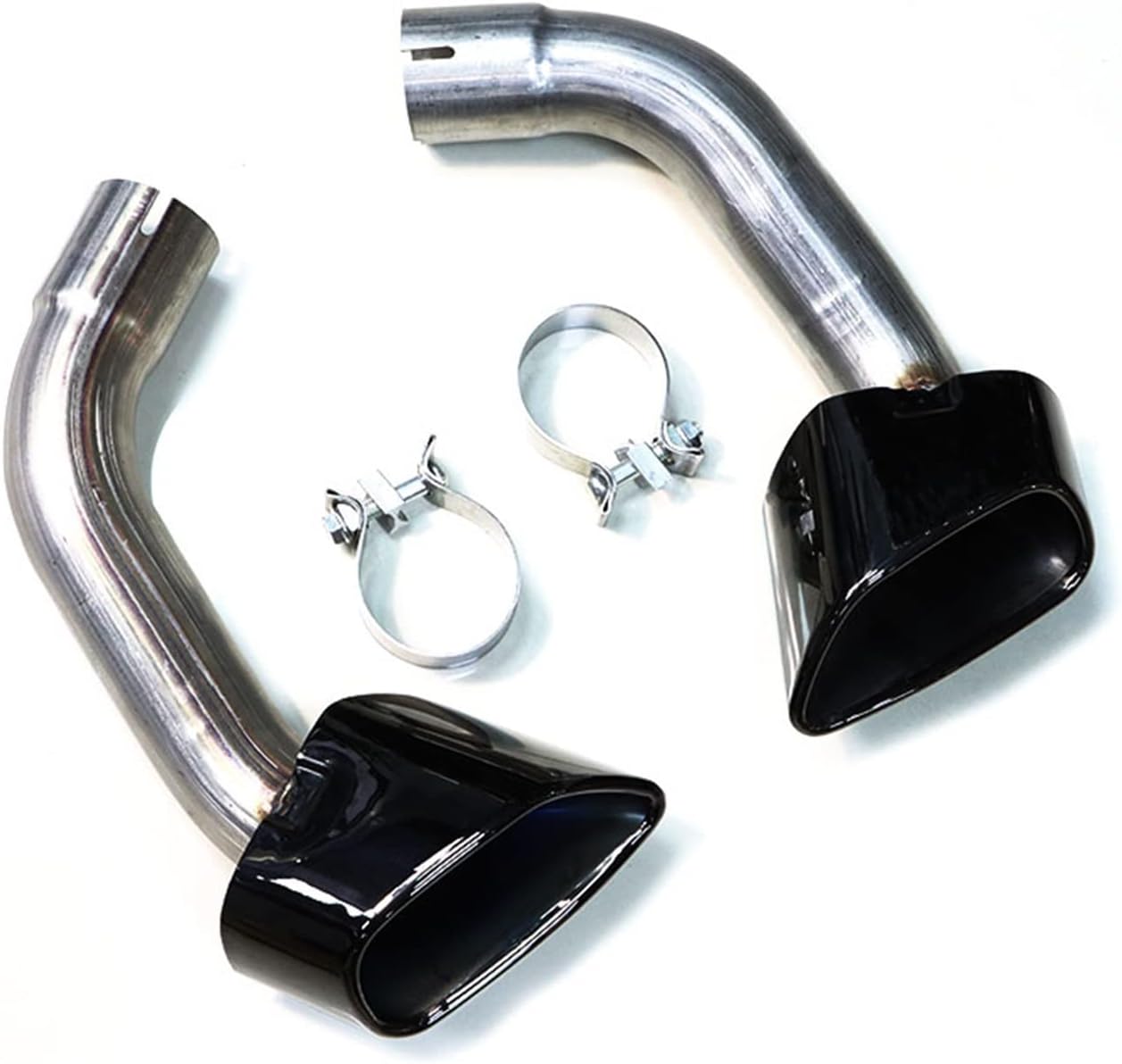 HOMINY AK Black Exhaust Tip Compatible for BMW X5 E70 20082013 Stainless Steel Car