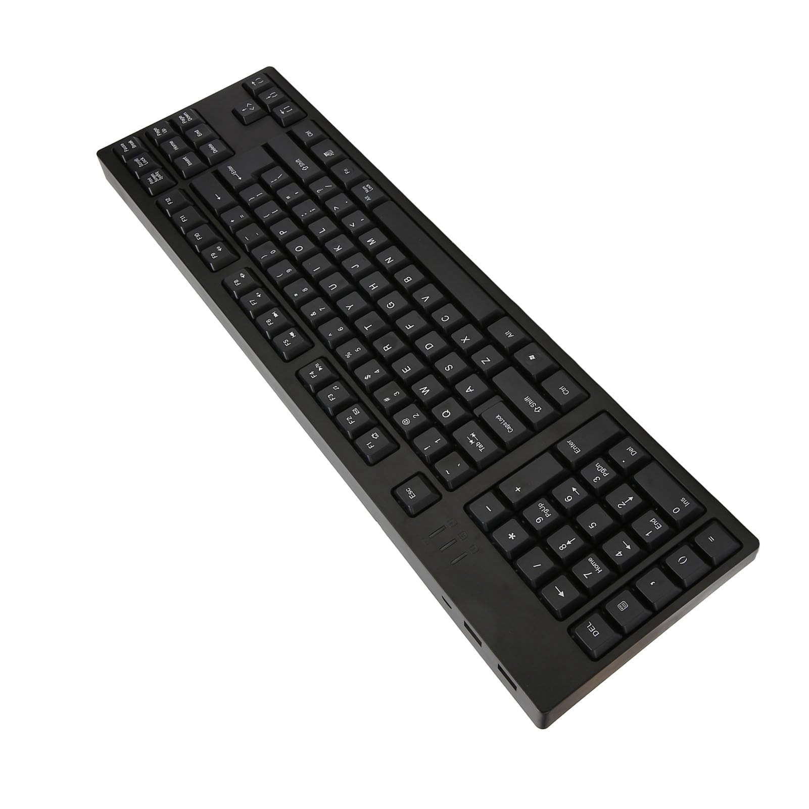 Cuifati Teclado para Zurdos Diseño Ergonómico 109 Teclas Teclado Numérico Zurdo de Oficina Micro USB Material ABS de Contabilidad Empresarial Plug and Play
