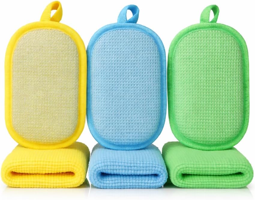 6 Pcs Kitchen Sponges &...