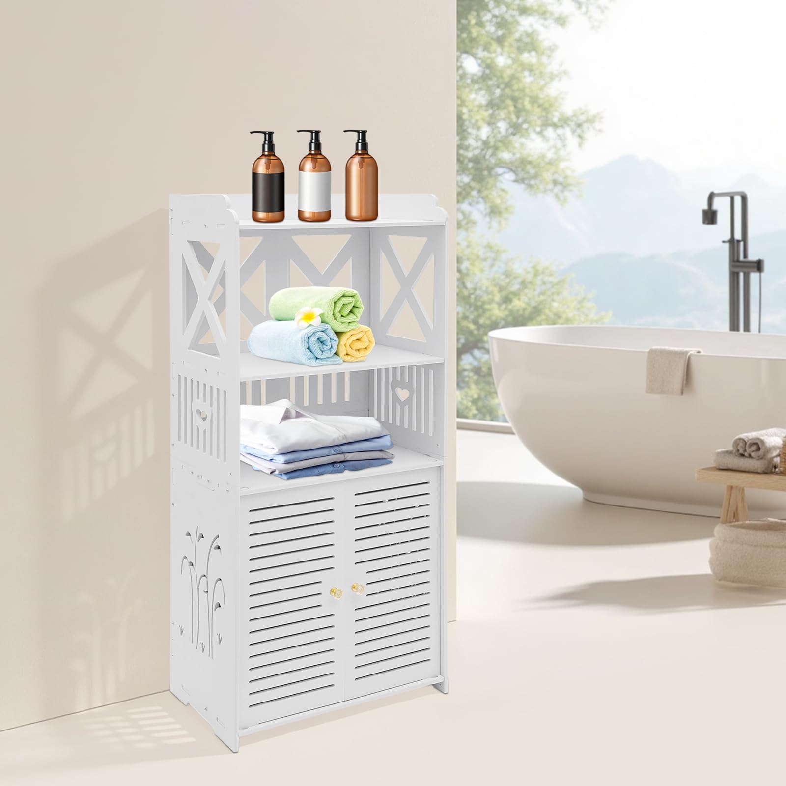 Velosh Badezimmerschrank Schmaler, Badezimmer Schrank | Badschrank Schmal | WC Schrank