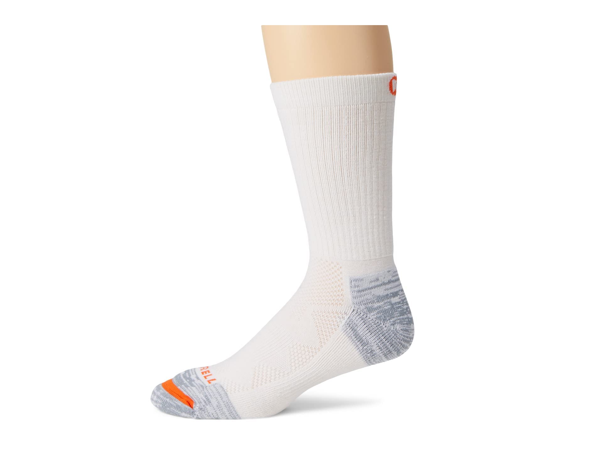 Merrell unisex-adult Men's and Women's Premium Wool Work Crew Socks - Arch Support and Breathable Mesh
