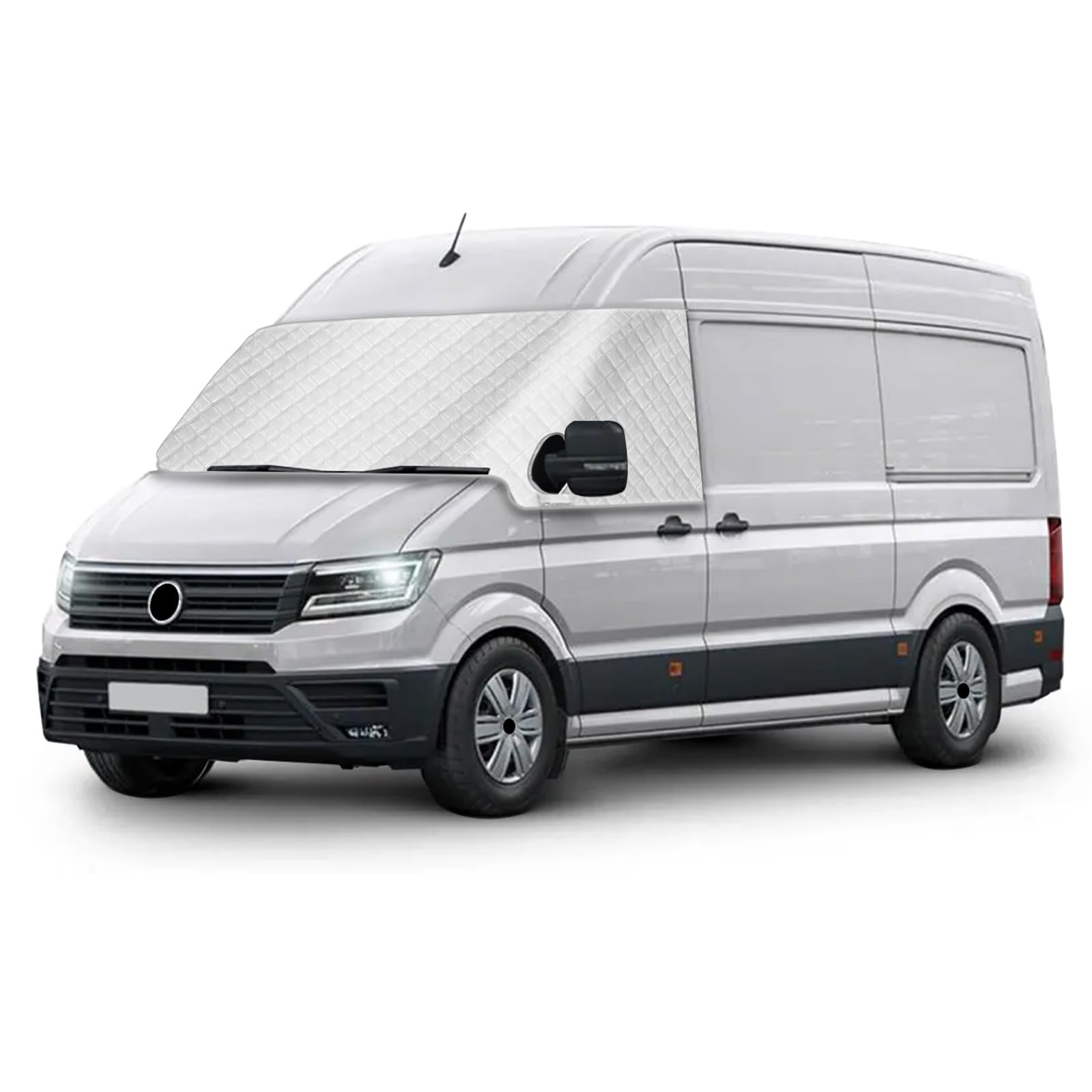 Tenda parasole per parabrezza per VW Crafter 2018-2023, parasole esterno riflettente a 5 strati, copertura protettiva anti-UV/antigelo/antighiaccio/antipolvere per VW Crafter 2018-2023
