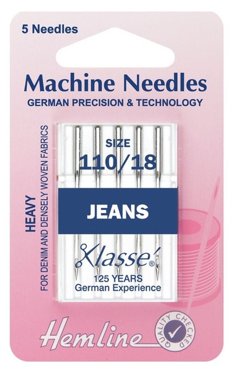 Hemline H103.80 | Medium Jeans Machine Needles 80/12