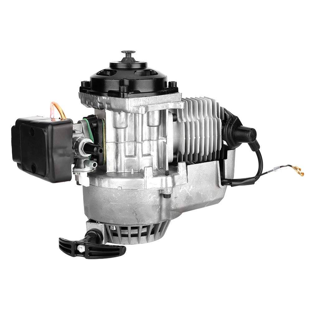Motor de Arranque por Cuerda de 2 Tiempos de 49cc, Motor de Arranque por Cuerda, Pit Quad Bike ATV con por de Aleación de Aluminio, 47cc, 49cc, Moto Chopper, ATV, Quad, Scooter de 2 Tiempos