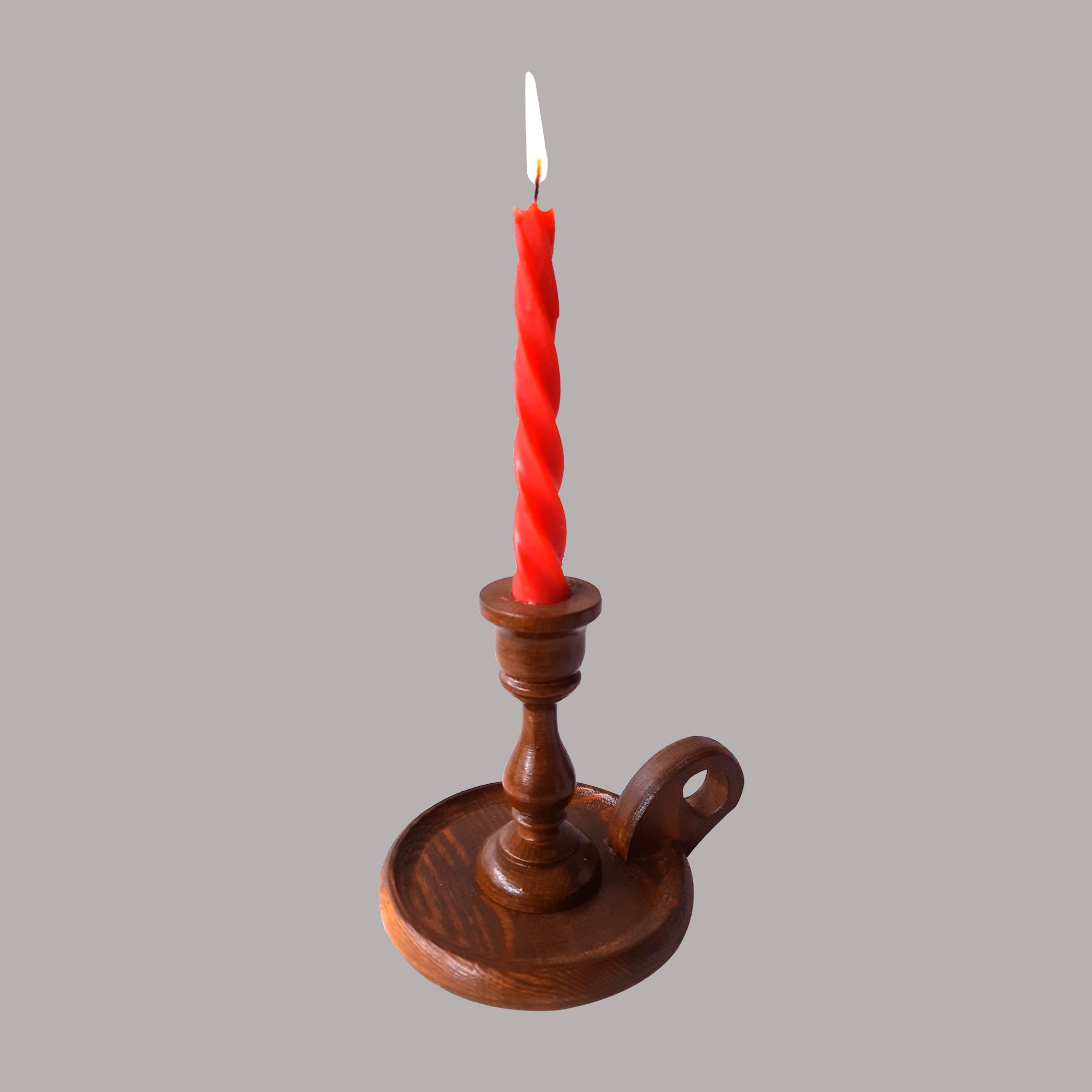 Retro Wood Taper Candle Holder?Candlestick Holders Candlelight Stand for Farmhouse Decor Home Wedding Party Table Decoration (Candlestick Holder)