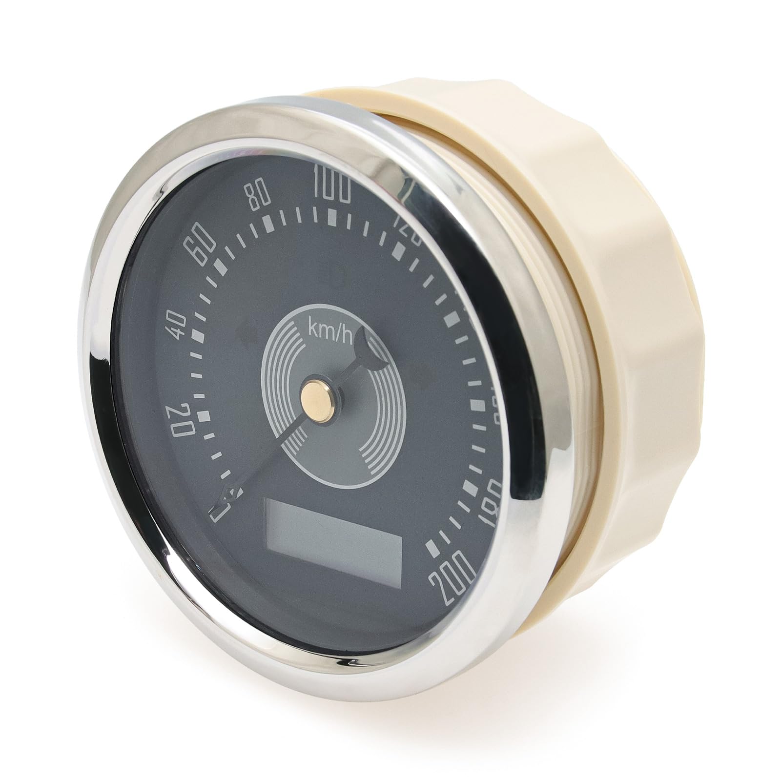 GPS Tacho 85mm 0-200km/h mit Blinker Warnleuchten, wasserdicht IP67 für Auto, Boot, Wohnmobil