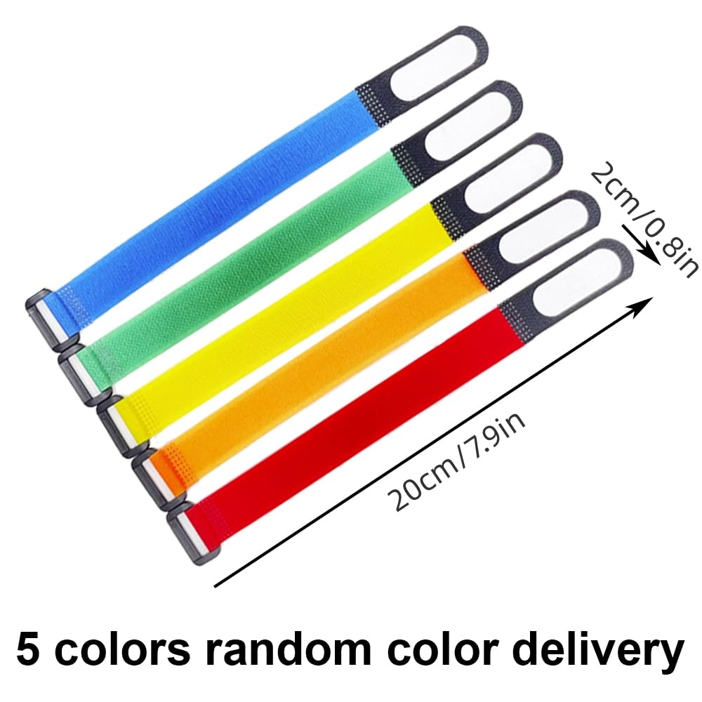 LELE LIFE Wiederverwendbare Kabelbinder – 120 Stück, 15,2 Cm, In 6 Farben, Lösbar & Strapazierfähig