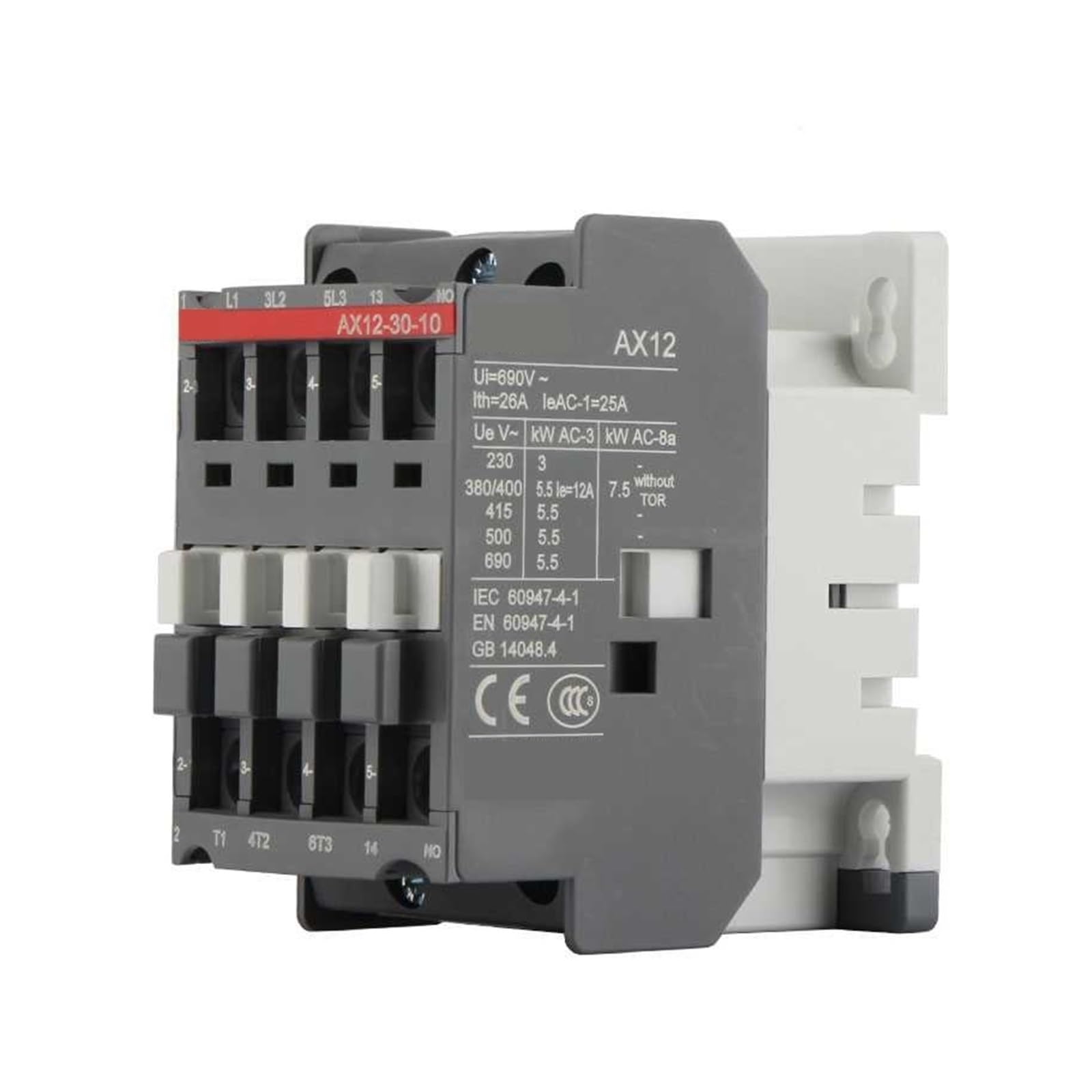 Contacteur triphasé AX12 12A 440V alternative relais inverseur moteur triphasé