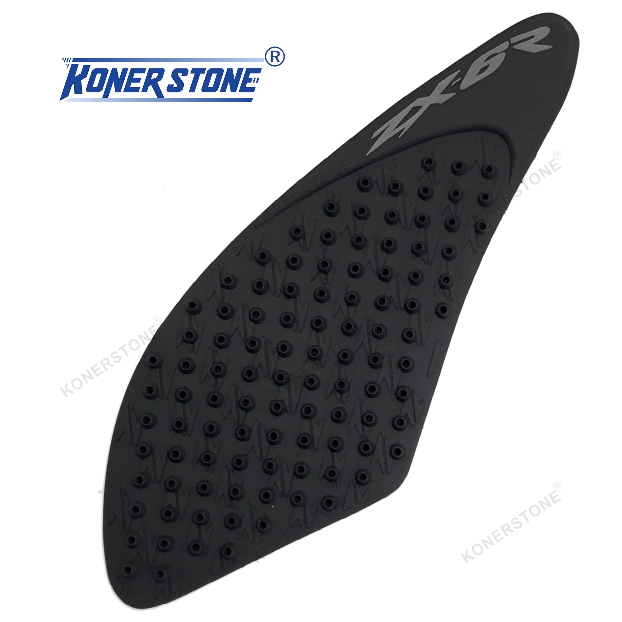Anti-Rutsch-Gas-Kraftstofftank Pads Protector für Kawa.saki Ninja ZX6R ZX-6R 2007 2008 Aufkleber Kniegriffe Traktion Seitenpads Motorradzubehör Schwarz 07 08