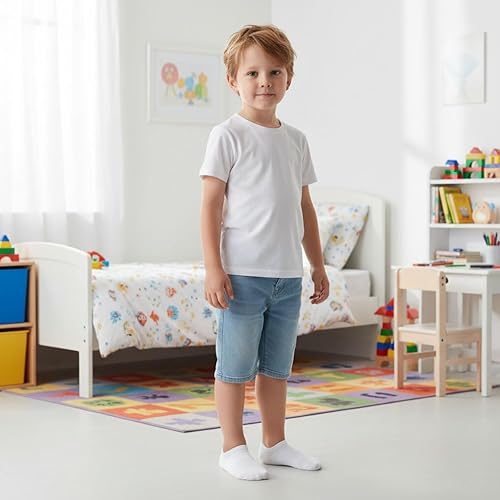 Miniatura 4 de Cozi Foot 10 pares de calcetines de algodón antideslizantes de corte bajo para niños y niñas