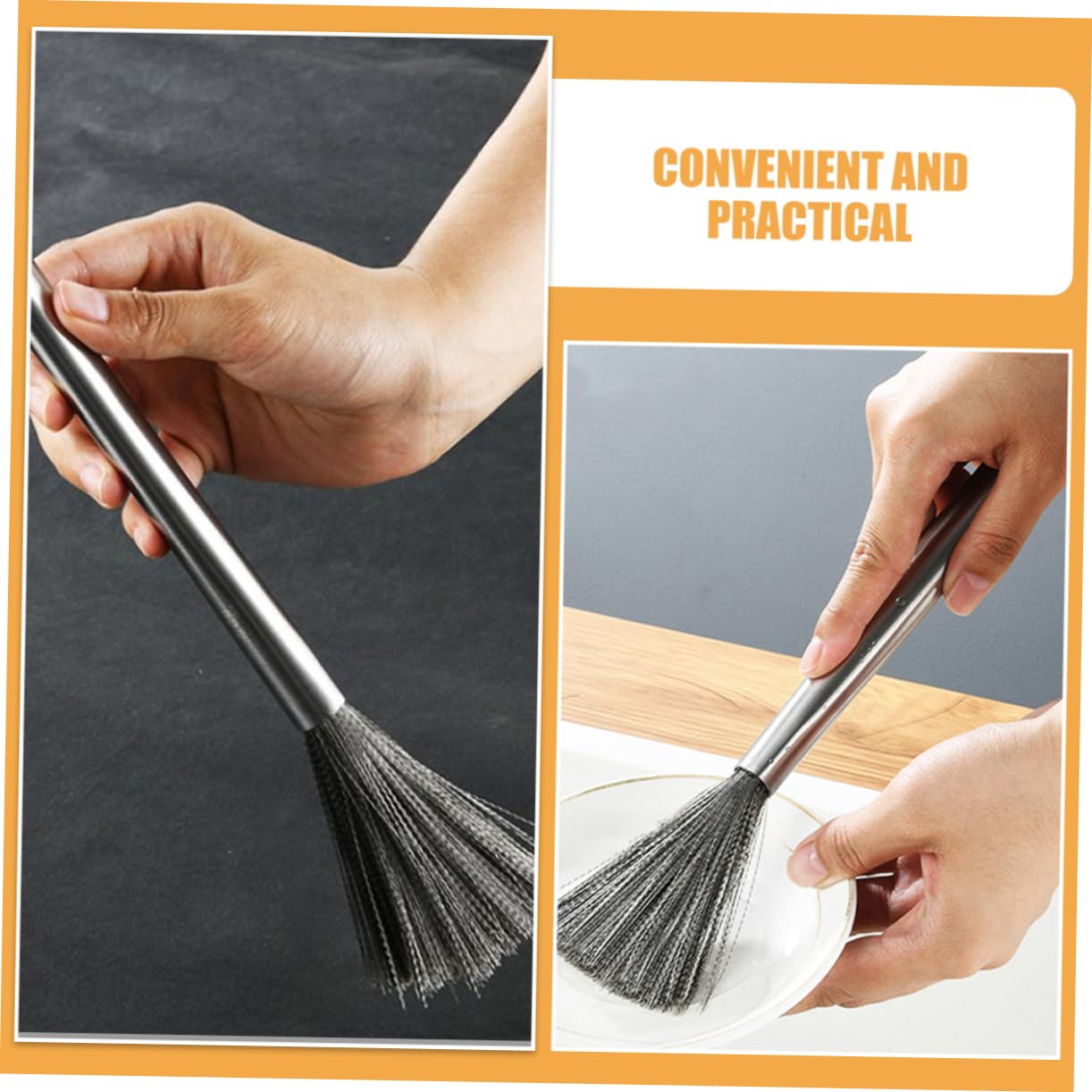 BESPORTBLE 15piezas Cepillo De Limpieza De Inoxidable para Olla De Cepillo De Cocina Multi-Funcional para Fregar Sartenes y Utensilios De Cocina