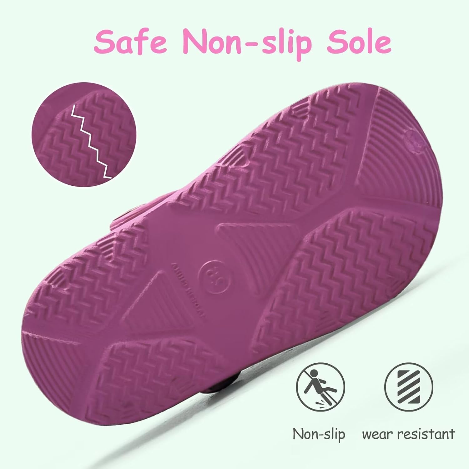 Toddler Girls Boys Clogs Classic Garden Shower Beach Pool Swim Slip on Sandals Slides Children Kid Cute Water Shoes - Image 4