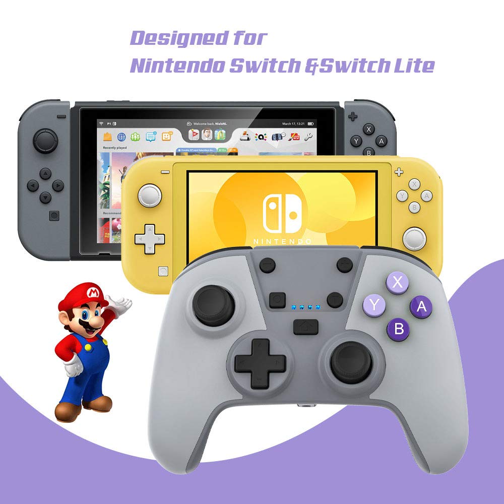 EJGAME Wireless Controller for NSwitch,Supports Wake Up,Turbo,Motion