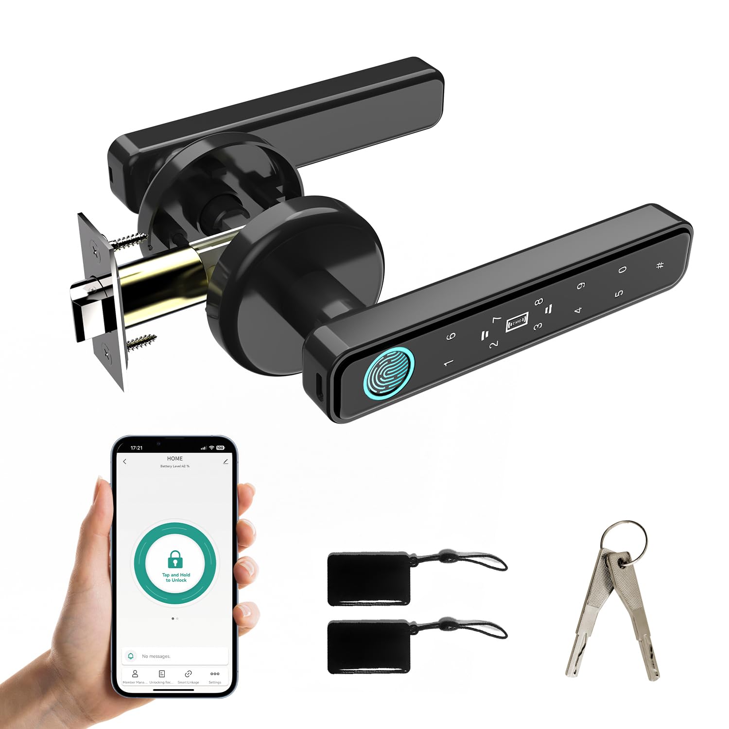 Smart Fingerprint Door Lock - Keyless Entry -7