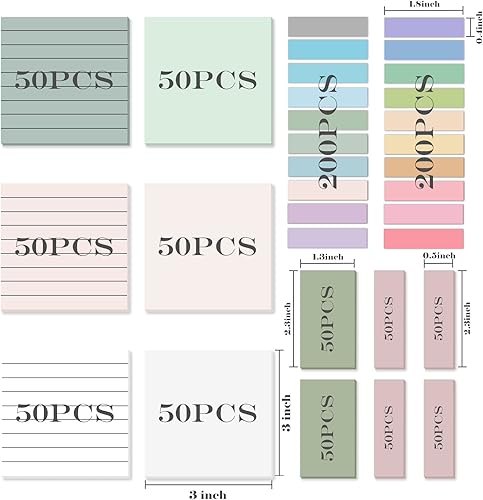 Miniatura 15 de Temiary 500 hojas de notas adhesivas vintage transparentes de 3 x 3 pulgadas, nota adhesiva transparente impermeable, bloc de notas transparente