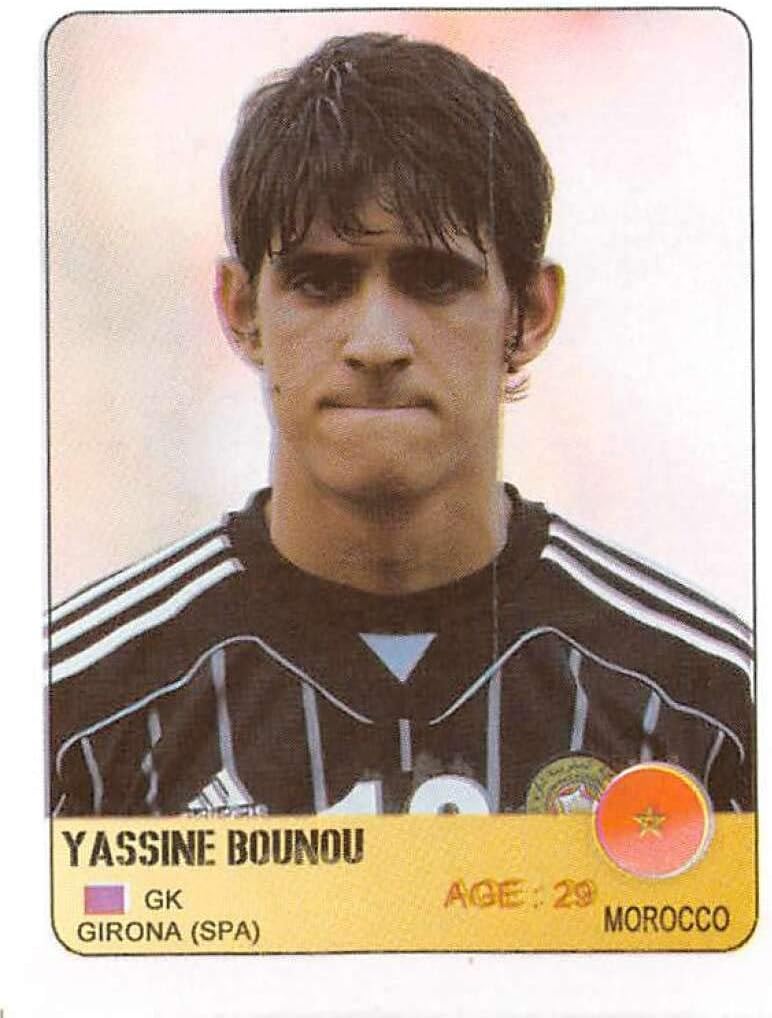 2019 Sphinx African Cup of Nations Egypt 2019 Album Stickers Soccer #193 Yassine Bounou Morocco Atlas Lions Official 1.75 Inch Wide X 2.5 Inch Tall Album Sticker